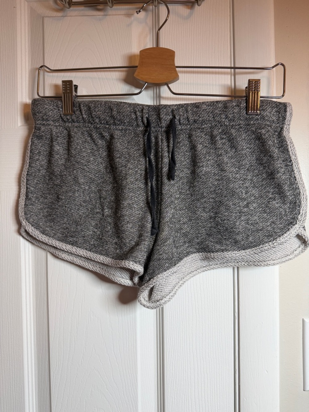 feathers Gray Knit Athletic Lounge Shorts